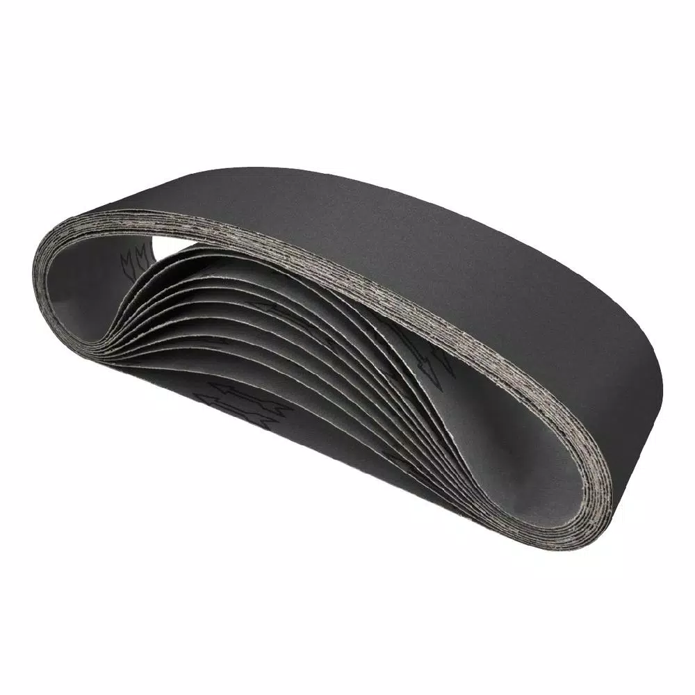 Outlet โจ POWERTEC 4 In. X 36 In. 320-Grit Silicon Carbide Sanding Belt (10-Pack) โจ