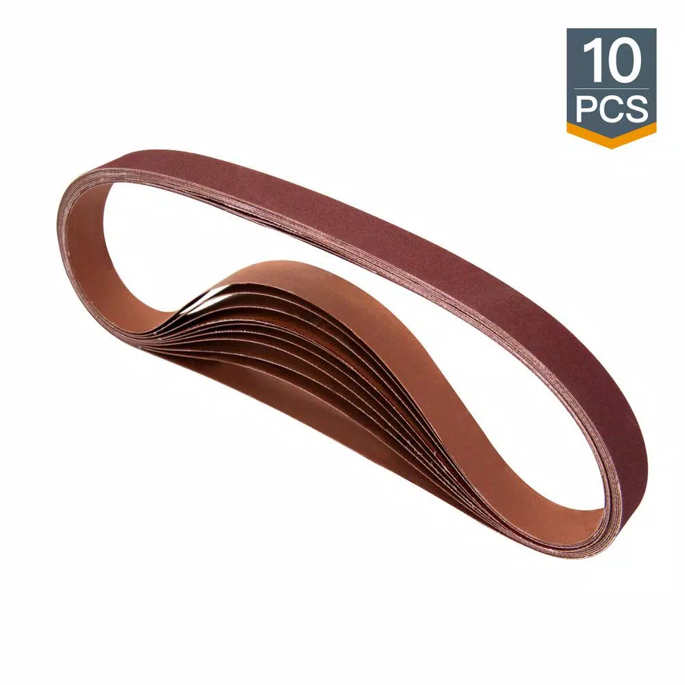 Top 10 𧨠POWERTEC 1 In. X 42 In. 80-Grit Aluminum Oxide Sanding Belt (10-Pack) π
