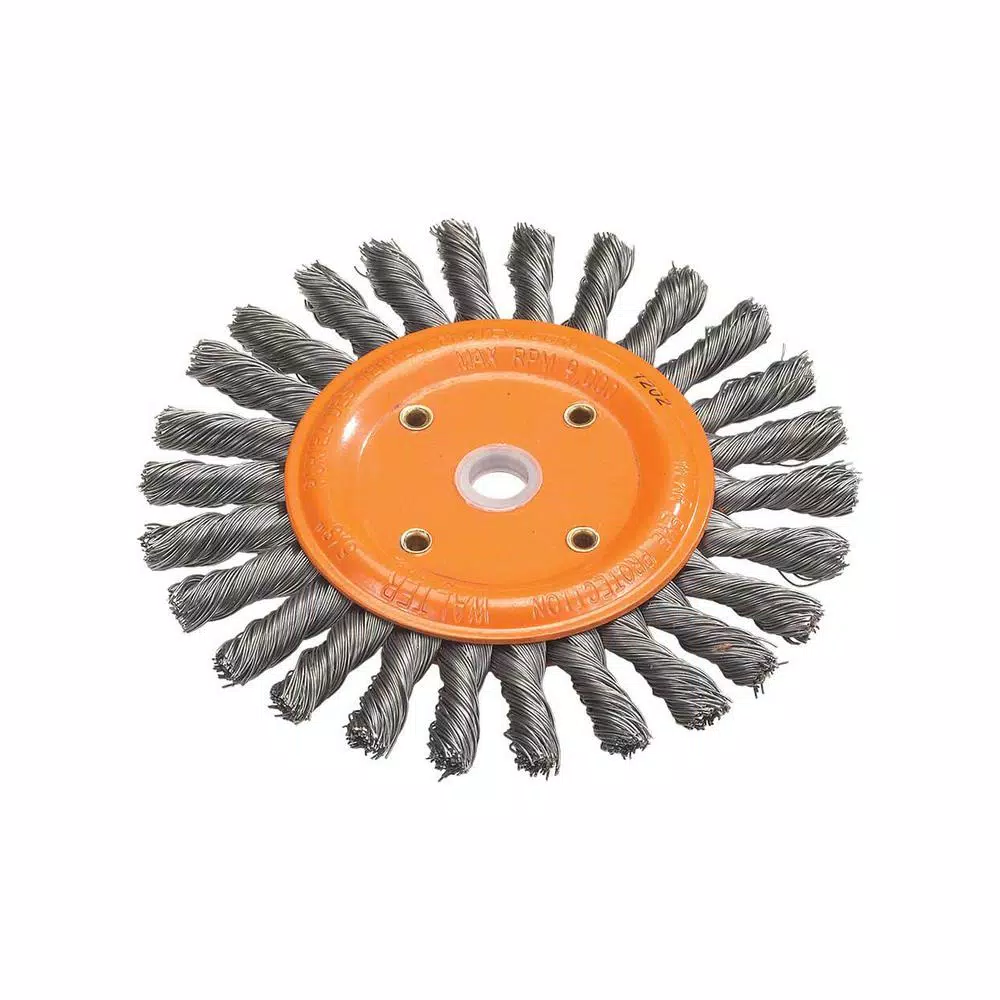 Discount 🧨 WALTER SURFACE TECHNOLOGIES 8 In. Bench Wheel Brush With Knot-Twisted Wires 5/8 In. Arbor 🥰