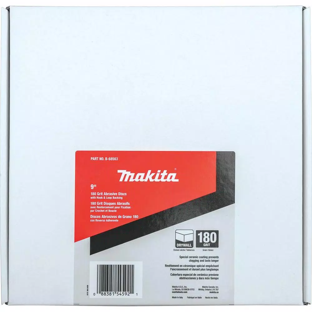 Budget ๐ฏ Makita 9 In. Round Abrasive Disc, Hook & Loop, 180-Grit (25-Pack) ๐งจ 5 Budget ๐ฏ Makita 9 In. Round Abrasive Disc, Hook & Loop, 180-Grit (25-Pack) ๐งจ - Image 3