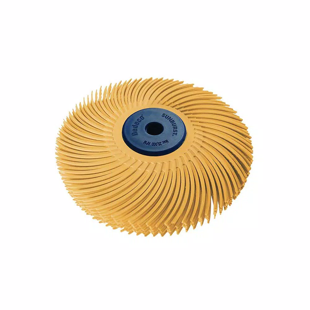 Wholesale ⌛ Dedeco Sunburst 3 In. 6-Ply Radial Discs 1/4 In. 6 Mic X-Fine Arbor Thermoplastic Cleaning And Polishing Tool 😍