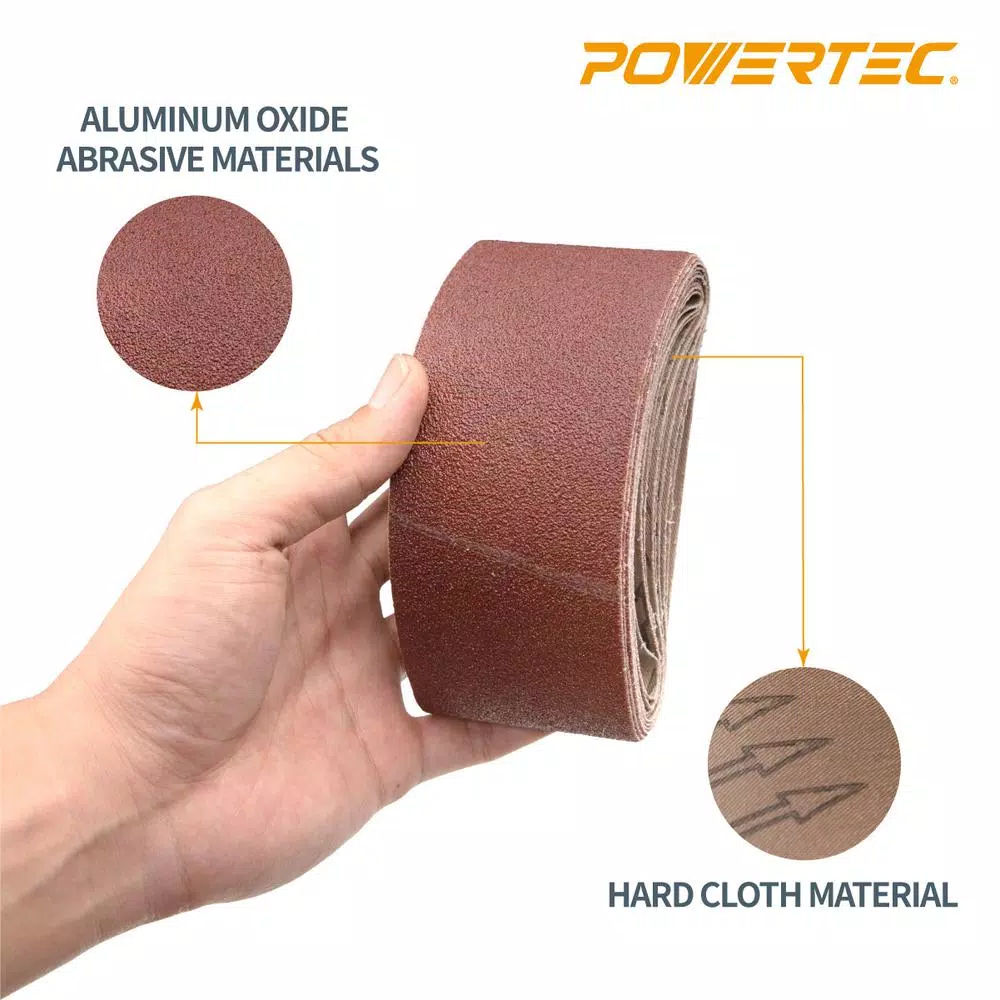 Cheapest π₯° POWERTEC 2-1/2 In. X 14 In. 120-Grit Aluminum Oxide Sanding Belt (10-Pack) π₯° 6 Cheapest π₯° POWERTEC 2-1/2 In. X 14 In. 120-Grit Aluminum Oxide Sanding Belt (10-Pack) π₯° - Image 4