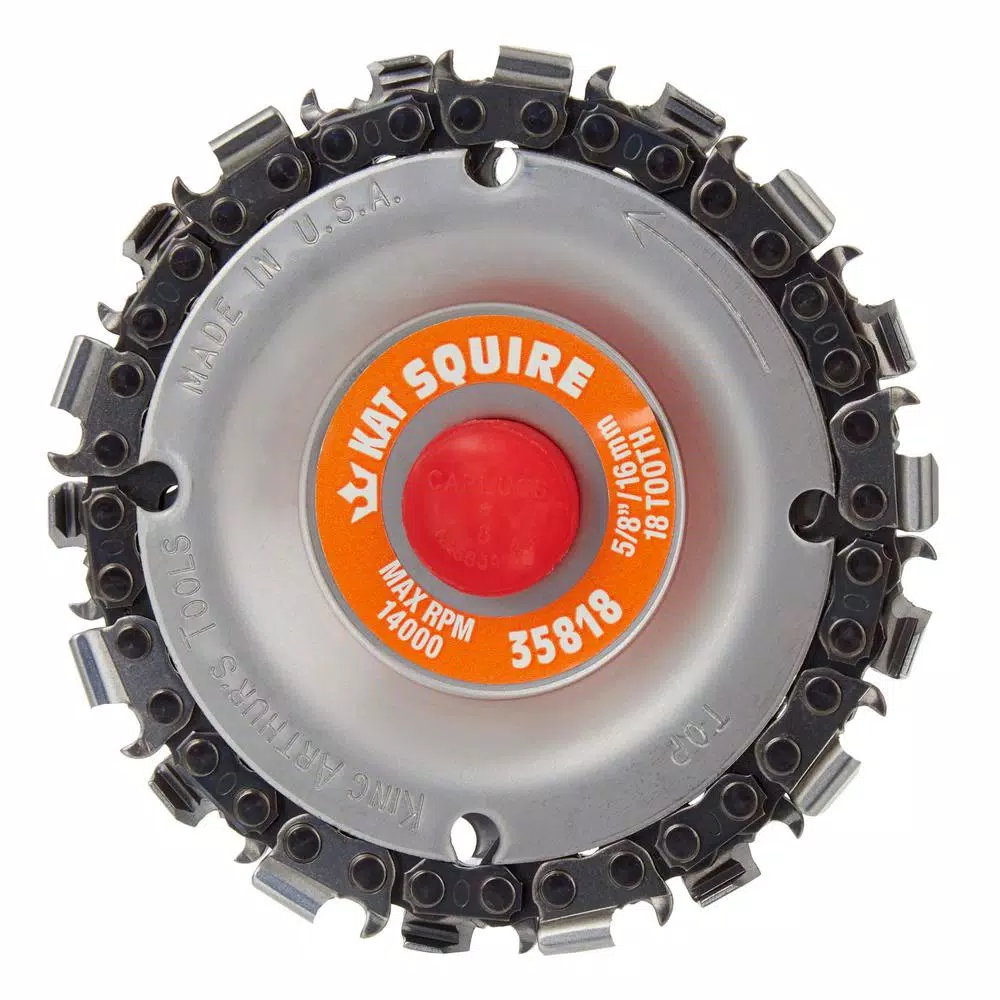 Promo 😀 King Arthur's Tools King Arthur’s Tools 3.5 In. 18-Teeth Steel Chainsaw Blade For Woodcarving 😉