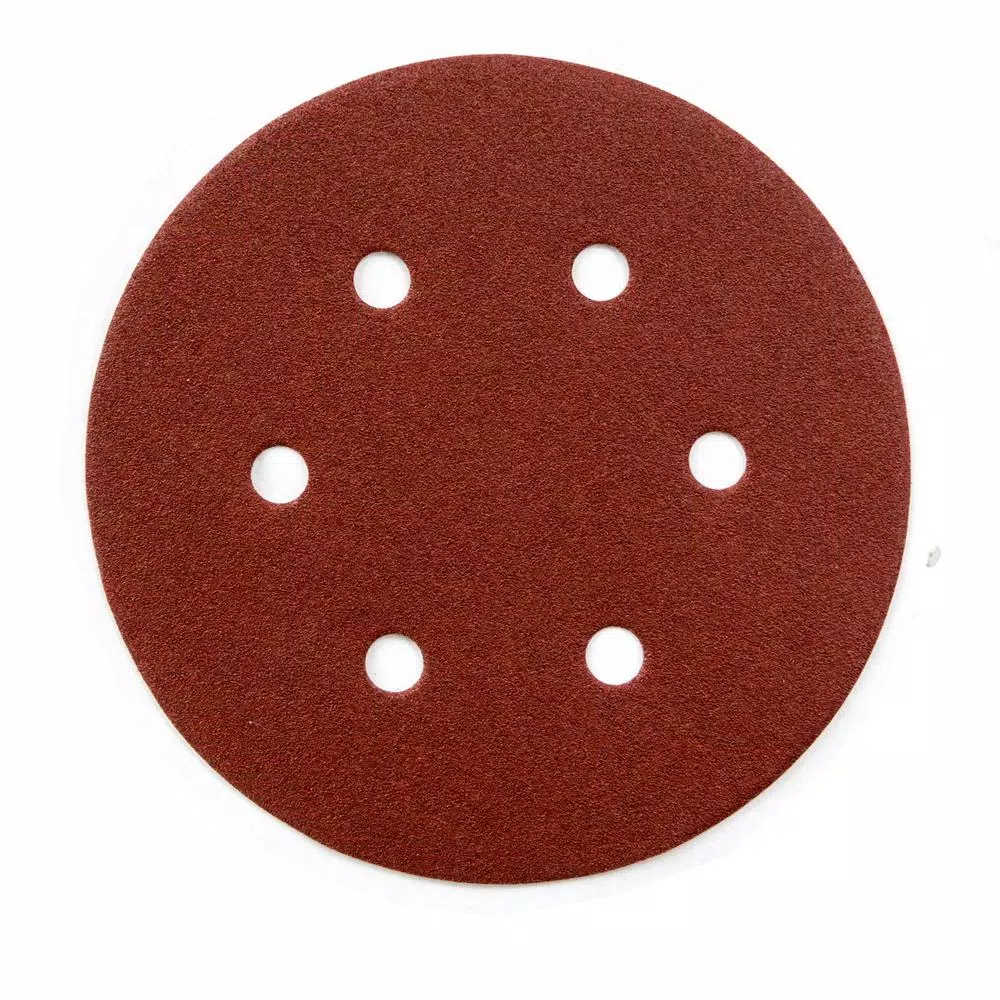 Hot Sale ❤️ POWERTEC 6 In. 80-Grit Aluminum Oxide Hook And Loop 6-Hole Disc (25-Pack) ✨