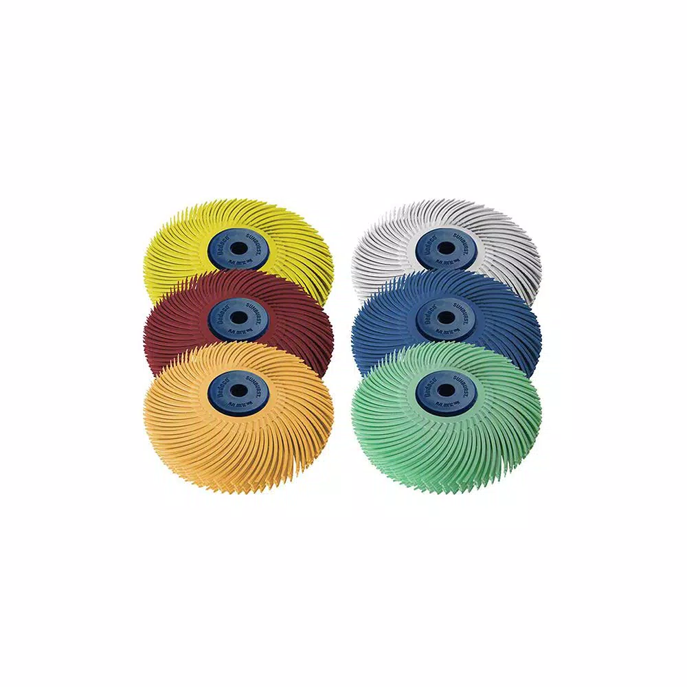 Top 10 🔔 Dedeco Sunburst 3 In. 6-Ply Radial Discs 1/4 In. Arbor Assortment Thermoplastic Cleaning And Polishing Tool (6-Piece) ⌛