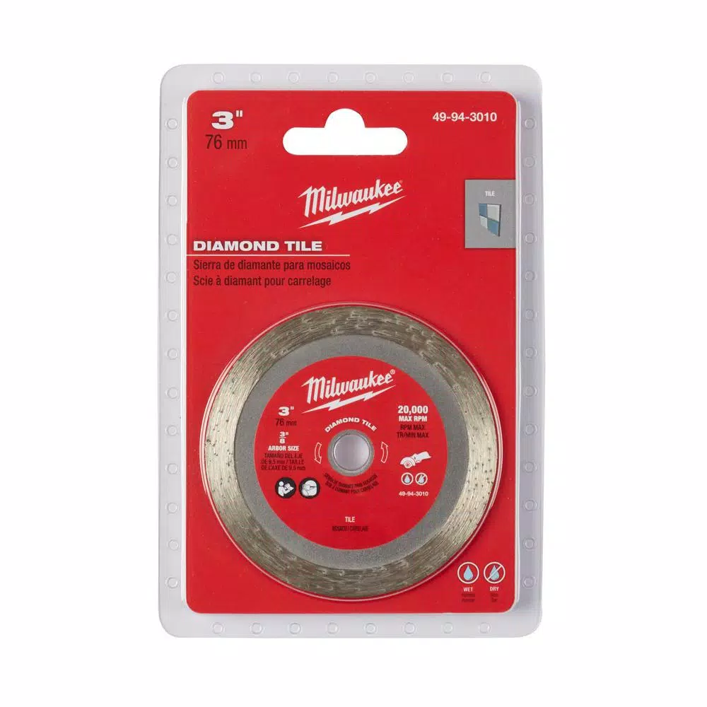 Budget 🛒 Milwaukee 3 In. Diamond Tile Blade ❤️