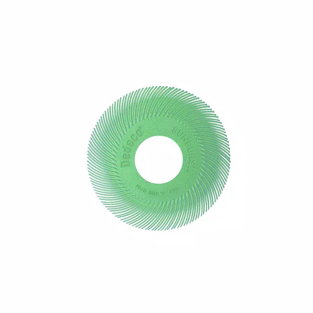 New 😀 Dedeco Sunburst 6 In. TC Radial Discs 1 In. Arbor Thermoplastic Cleaning And Polishing Tool, Ultra-Fine 1 Micron (40-Pack) 🌟