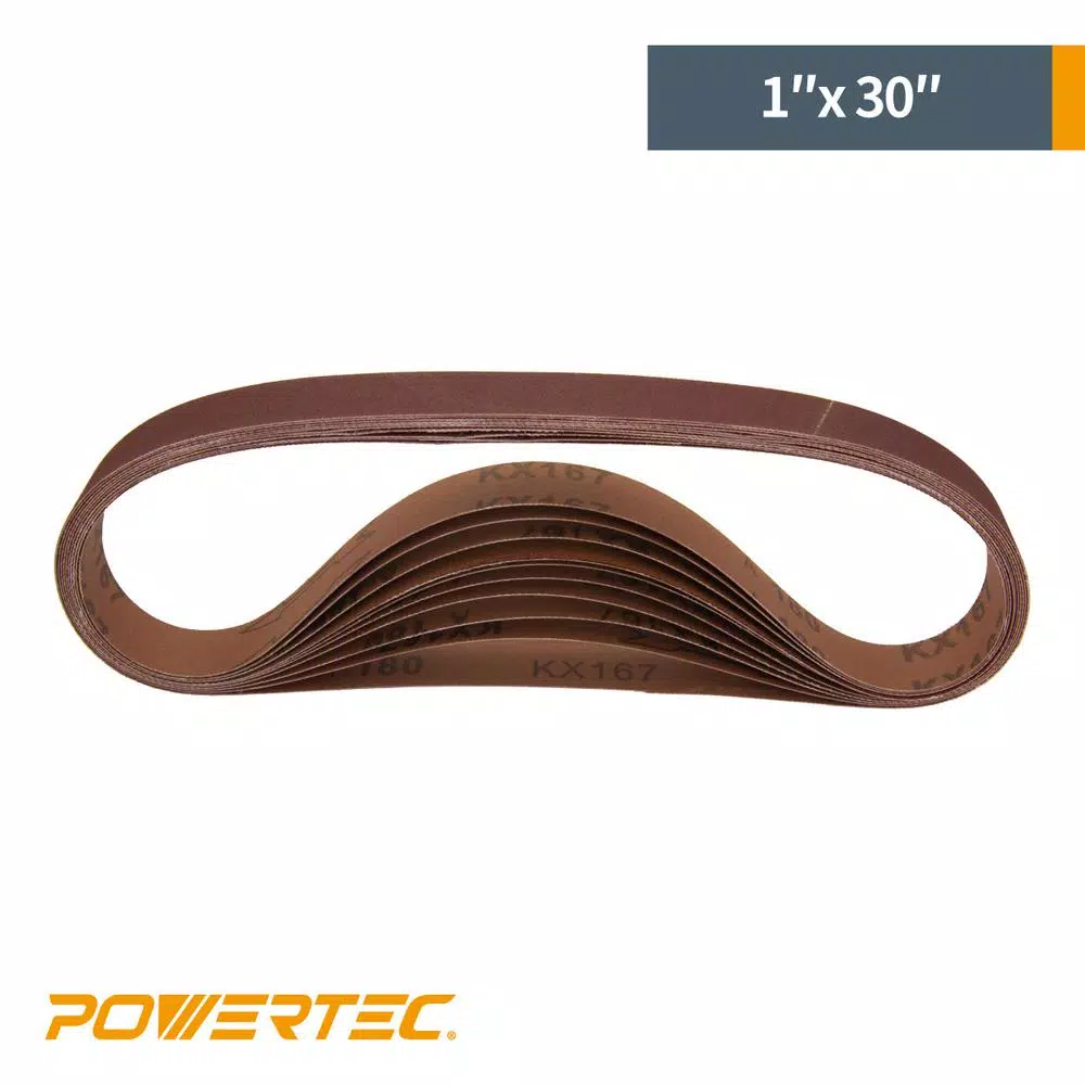 Best Pirce ❤️ POWERTEC 1 In. X 30 In. 320-Grit Aluminum Oxide Sanding Belt (10-Pack) ⭐ 5 Best Pirce ❤️ POWERTEC 1 In. X 30 In. 320-Grit Aluminum Oxide Sanding Belt (10-Pack) ⭐ - Image 3