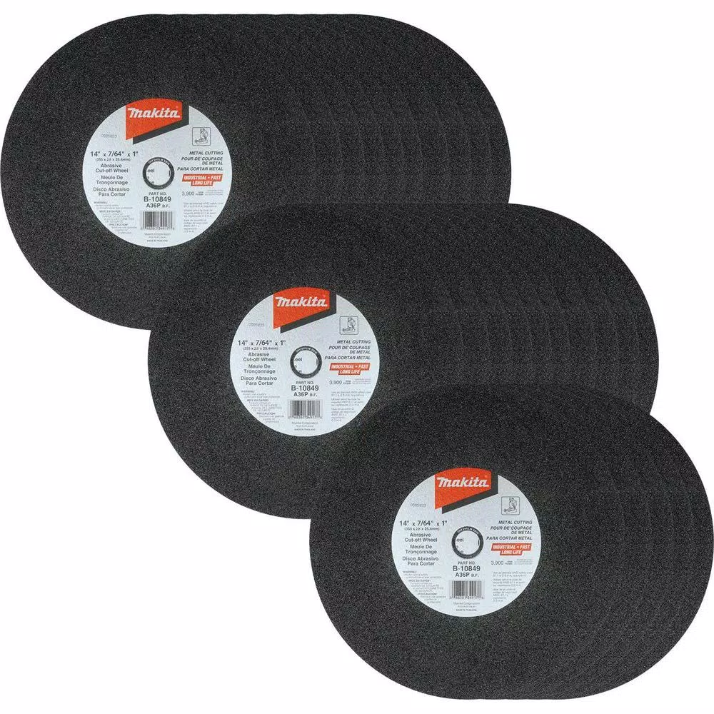 Budget 🎁 Makita 14 In. X 7/64 In. X 1 In. Abrasive Cut-Off Wheel (25-Pack) 🛒
