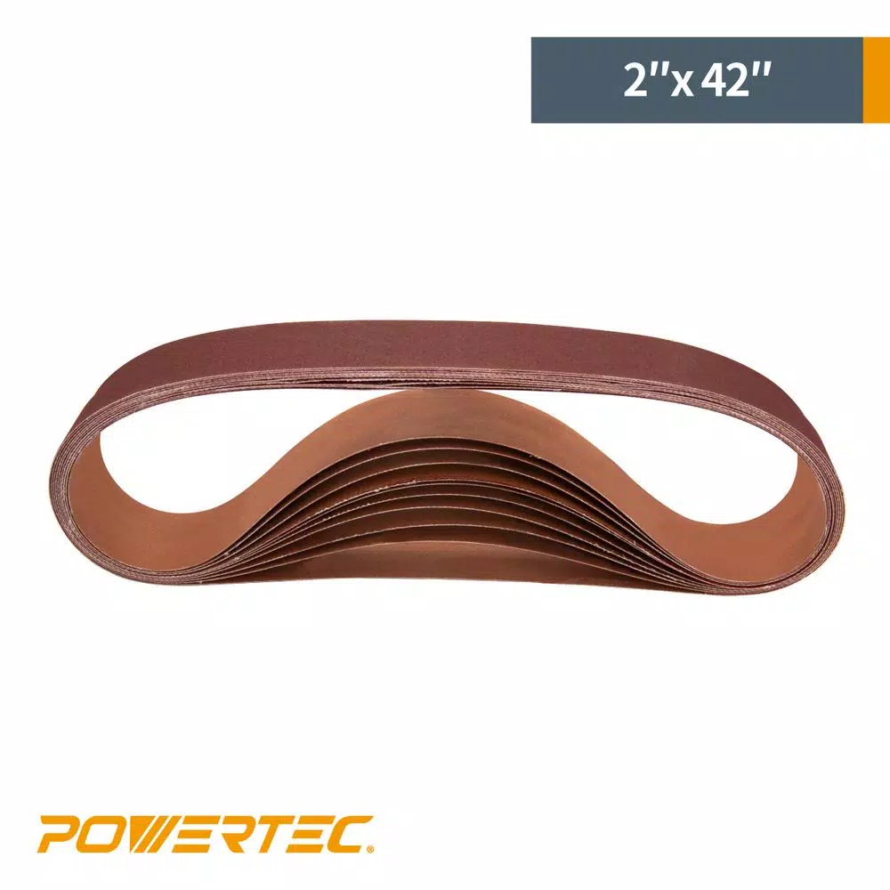 Best deal β¨ POWERTEC 2 In. X 42 In. 60-Grit Aluminum Oxide Sanding Belt (10-Pack) π 5 Best deal β¨ POWERTEC 2 In. X 42 In. 60-Grit Aluminum Oxide Sanding Belt (10-Pack) π - Image 3