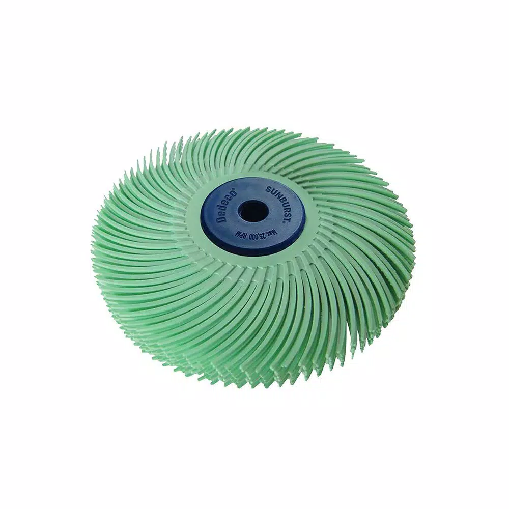 Budget ๐ฏ Dedeco Sunburst 3 In. 6-Ply Radial Discs 1/4 In. 1 Mic U-Fine Arbor Thermoplastic Cleaning And Polishing Tool ๐