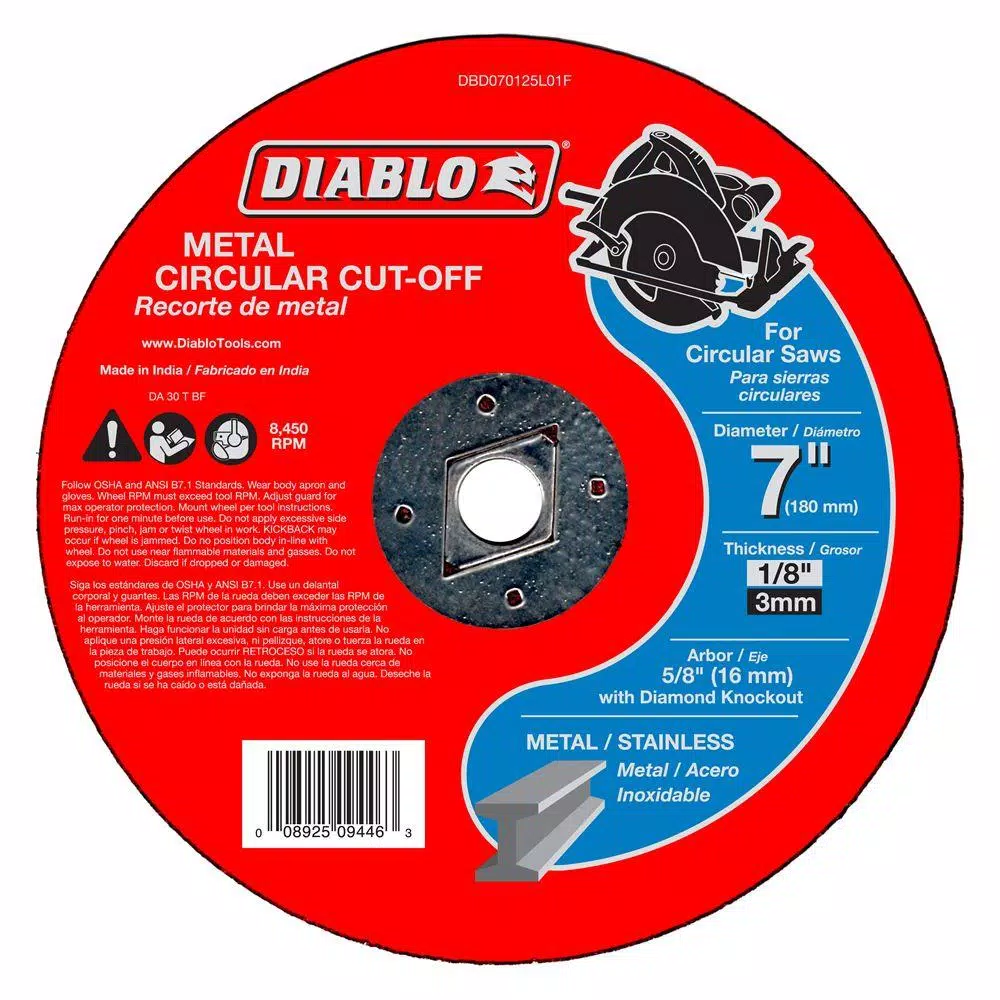 Best Pirce 🌟 DIABLO 7 In. X 1/8 In. X 5/8 In. Metal Cut-Off Disc (10-Pack) 😀