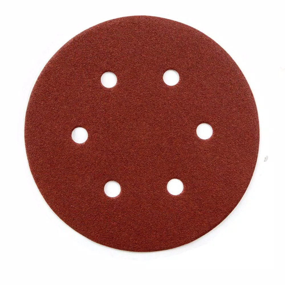 Hot Sale 😍 POWERTEC 6 In. 40-Grit Aluminum Oxide Hook And Loop 6 Hole Disc (25-Pack) 😍