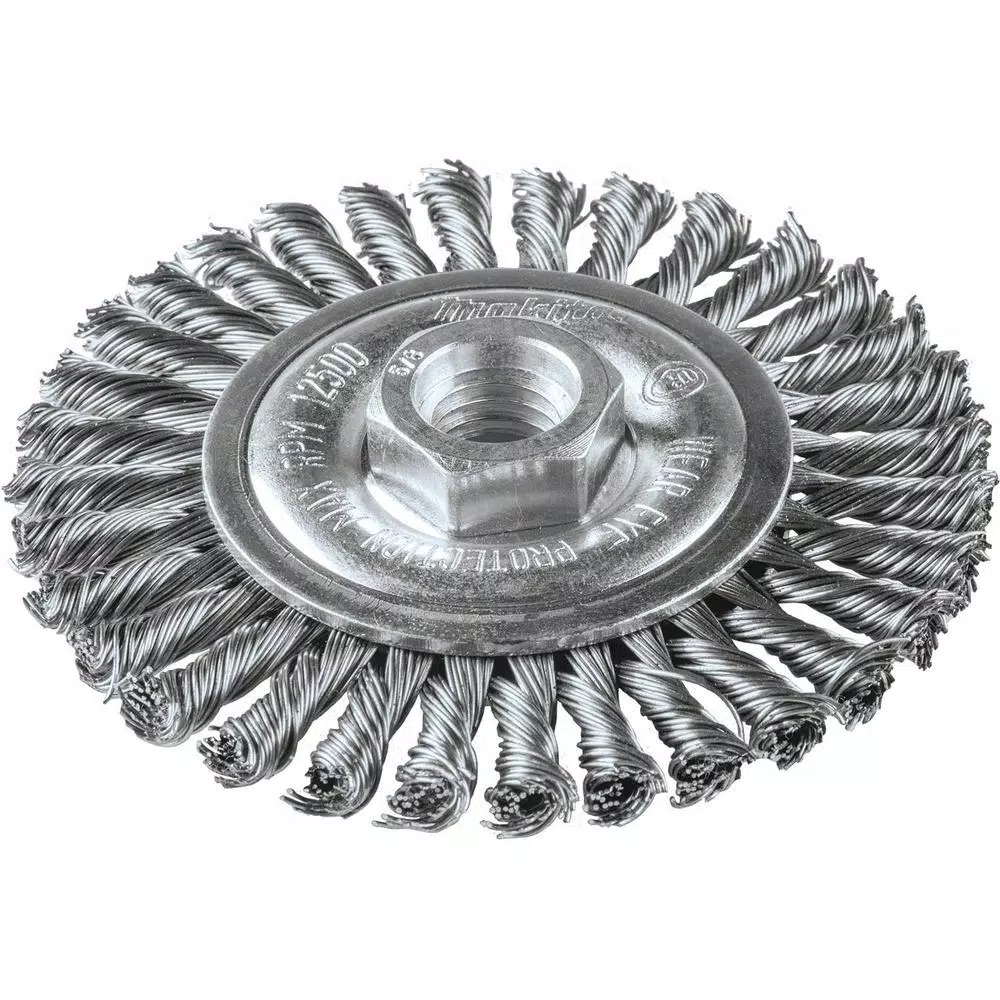 New 🎉 Makita 4 In. X 5/8 In.-11 Stainless Stringer Bead Twist Wire Wheel 🛒