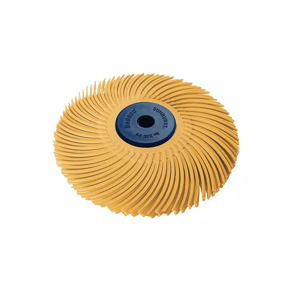 Coupon 🥰 Dedeco Sunburst 3 In. X 1/4 In. 6 Mic 3-Ply Radial Discs X-Fine Arbor Thermoplastic Cleaning And Polishing Tool (1-Pack) 👍
