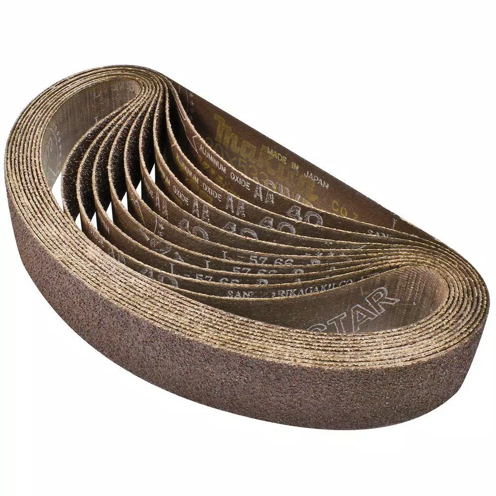 New 🤩 Makita 1-1/8 In. X 21 In. 40-Grit Abrasive Belt (10-Pack) 🥰