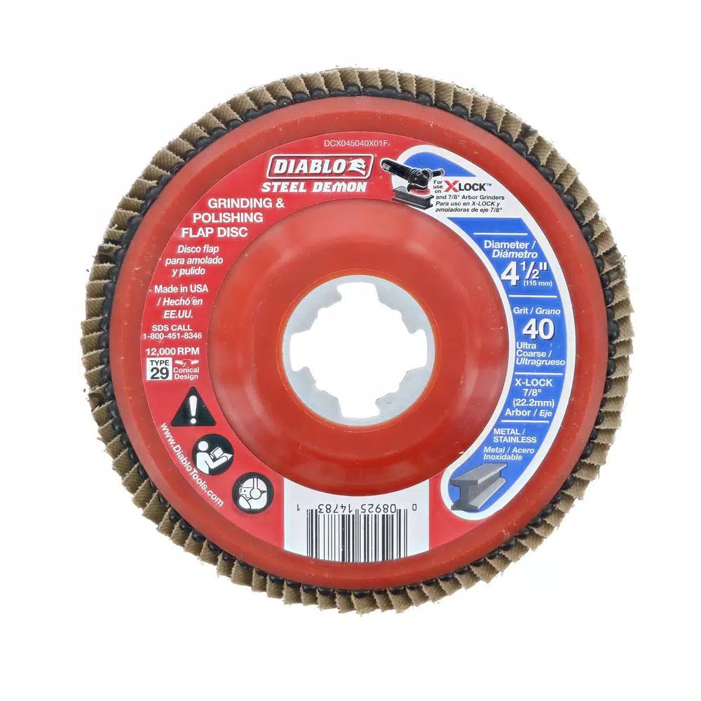 Best Sale π DIABLO 4-1/2 In. 40-Grit Flap Disc For X-Lock And All Grinders π 2 Best Sale π DIABLO 4-1/2 In. 40-Grit Flap Disc For X-Lock And All Grinders π -Abrasives Sales Store unnamed file 720