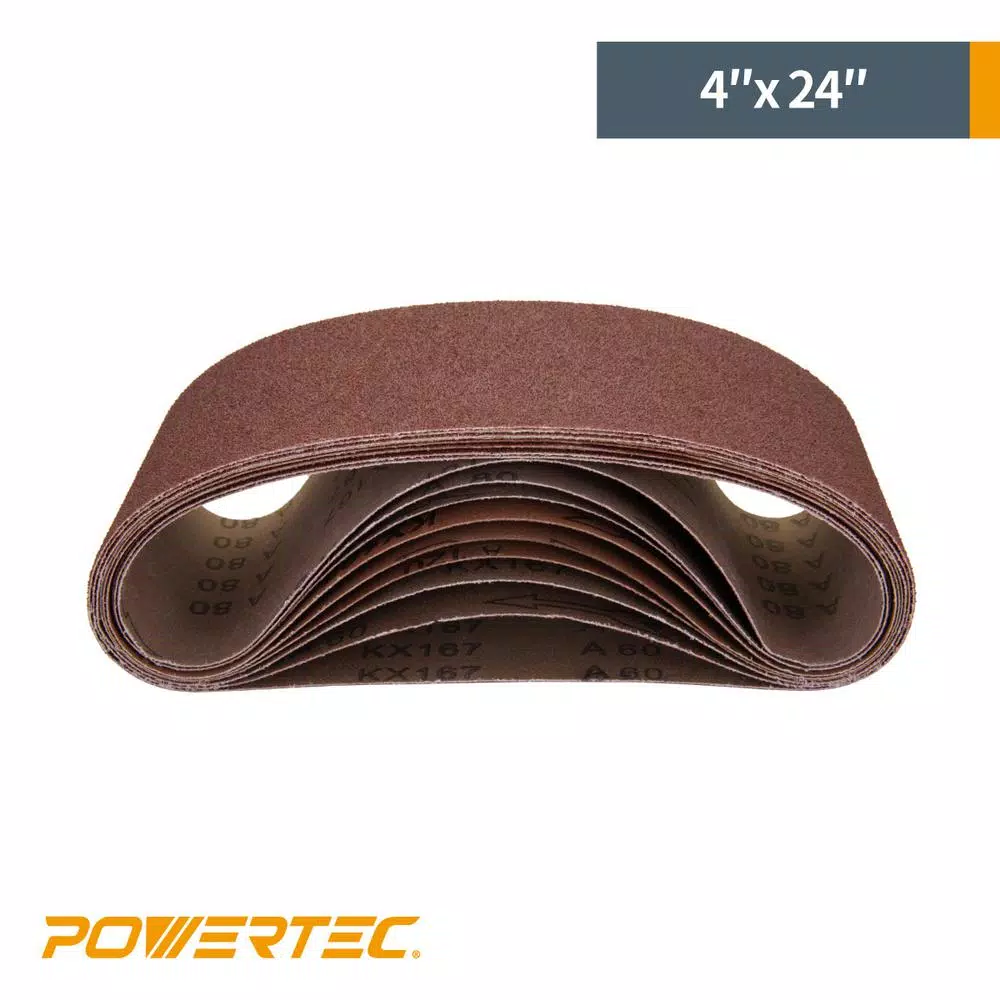 Promo β¨ POWERTEC 4 In. X 24 In. Aluminum Oxide Sanding Belt Assortment Portable (18-Pack) π₯ 5 Promo β¨ POWERTEC 4 In. X 24 In. Aluminum Oxide Sanding Belt Assortment Portable (18-Pack) π₯ - Image 3