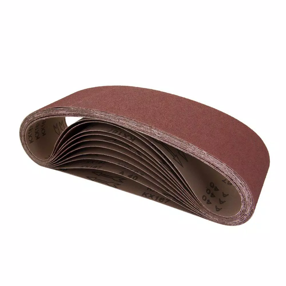 Promo 🧨 POWERTEC 4 In. X 36 In. 400-Grit Aluminum Oxide Sanding Belt (10-Pack) ⌛