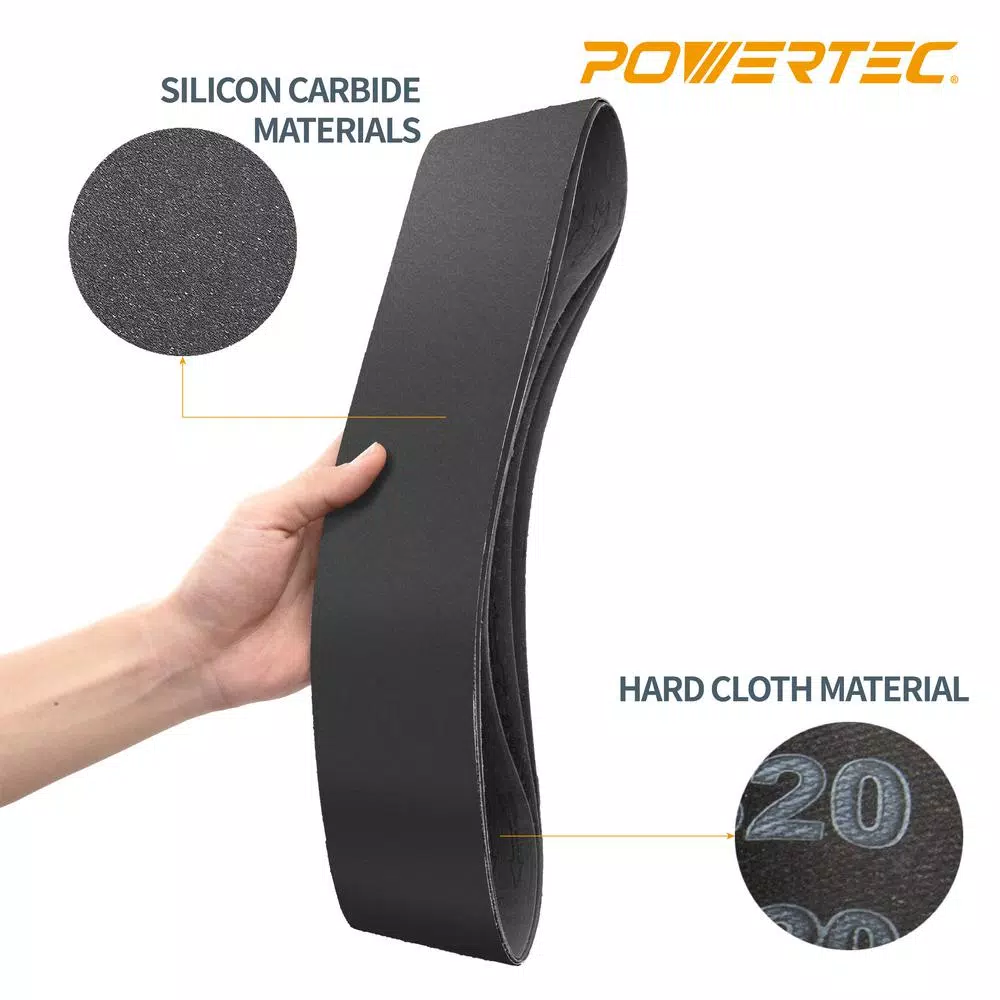 Top 10 π POWERTEC 4 In. X 36 In. 400-Grit Silicon Carbide Sanding Belt (10-Pack) π 6 Top 10 π POWERTEC 4 In. X 36 In. 400-Grit Silicon Carbide Sanding Belt (10-Pack) π - Image 4
