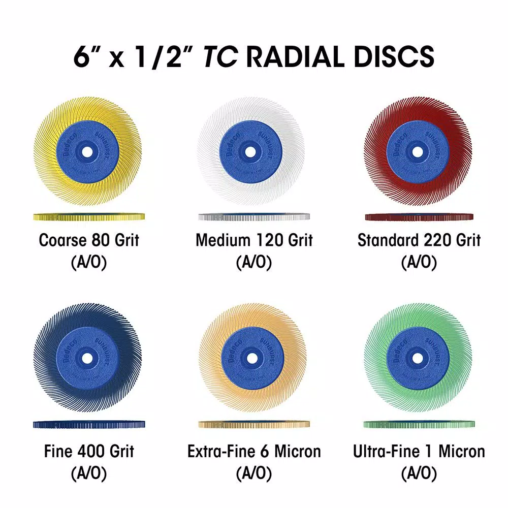 Promo ๐งจ Dedeco Sunburst โ 6 In. TC Radial Discs โ 1/2 In. Arbor โ Thermoplastic Cleaning And Polishing Tool, Fine 400-Grit (1-Pack) โจ 6 Promo ๐งจ Dedeco Sunburst โ 6 In. TC Radial Discs โ 1/2 In. Arbor โ Thermoplastic Cleaning And Polishing Tool, Fine 400-Grit (1-Pack) โจ - Image 4