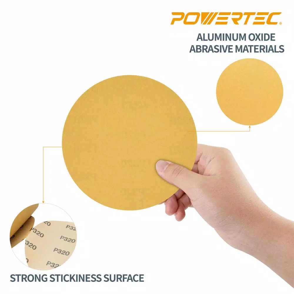 Buy π POWERTEC 6 In. 150-Grit Aluminum Oxide PSA Sanding Disc Roll (100-Pack) π 7 Buy π POWERTEC 6 In. 150-Grit Aluminum Oxide PSA Sanding Disc Roll (100-Pack) π - Image 5
